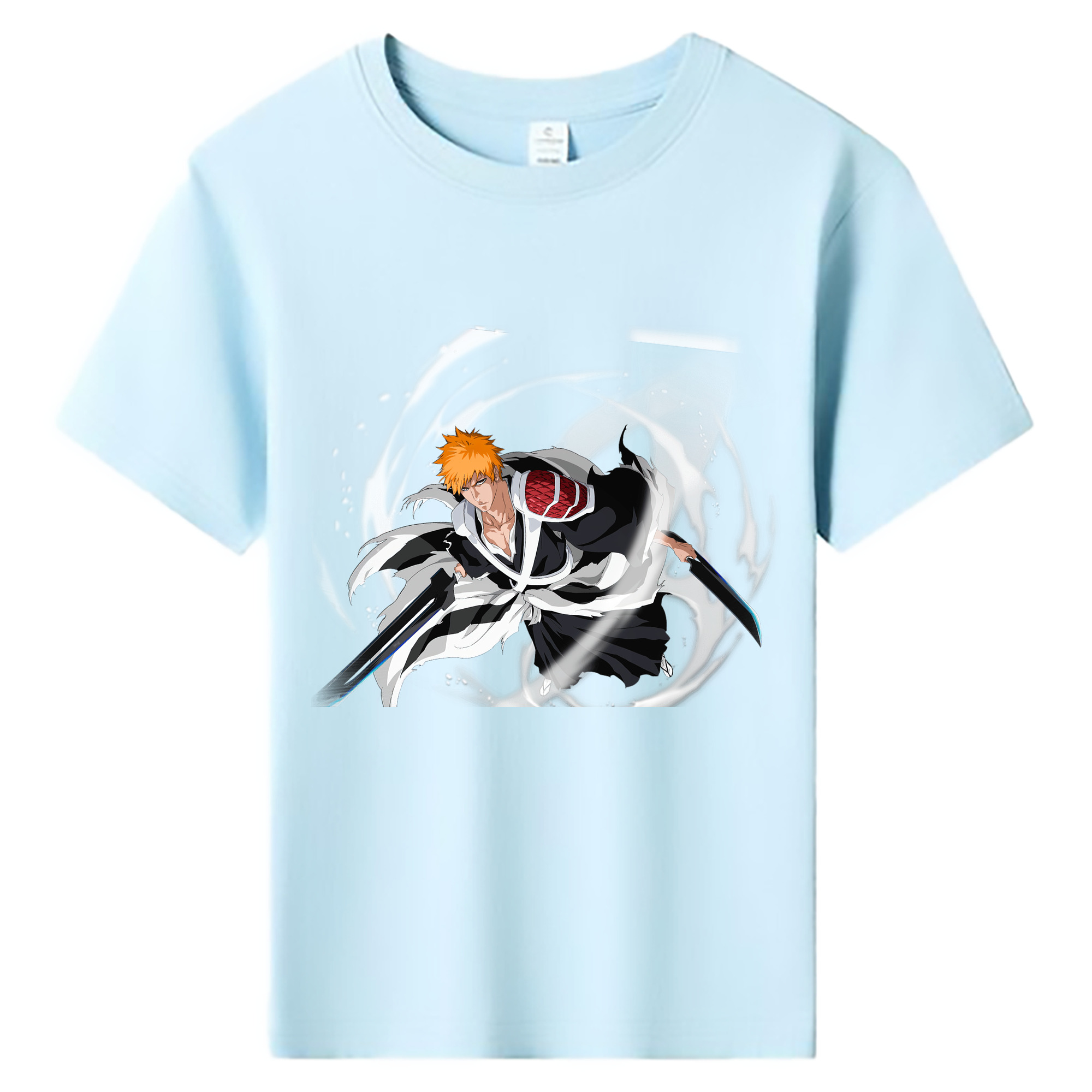 （画像用） ブリーチ 黒崎一護（くろさき いちご）BLEACH Kurosaki Ichigo 綿100％キッズTシャツ（フロントプリント）
